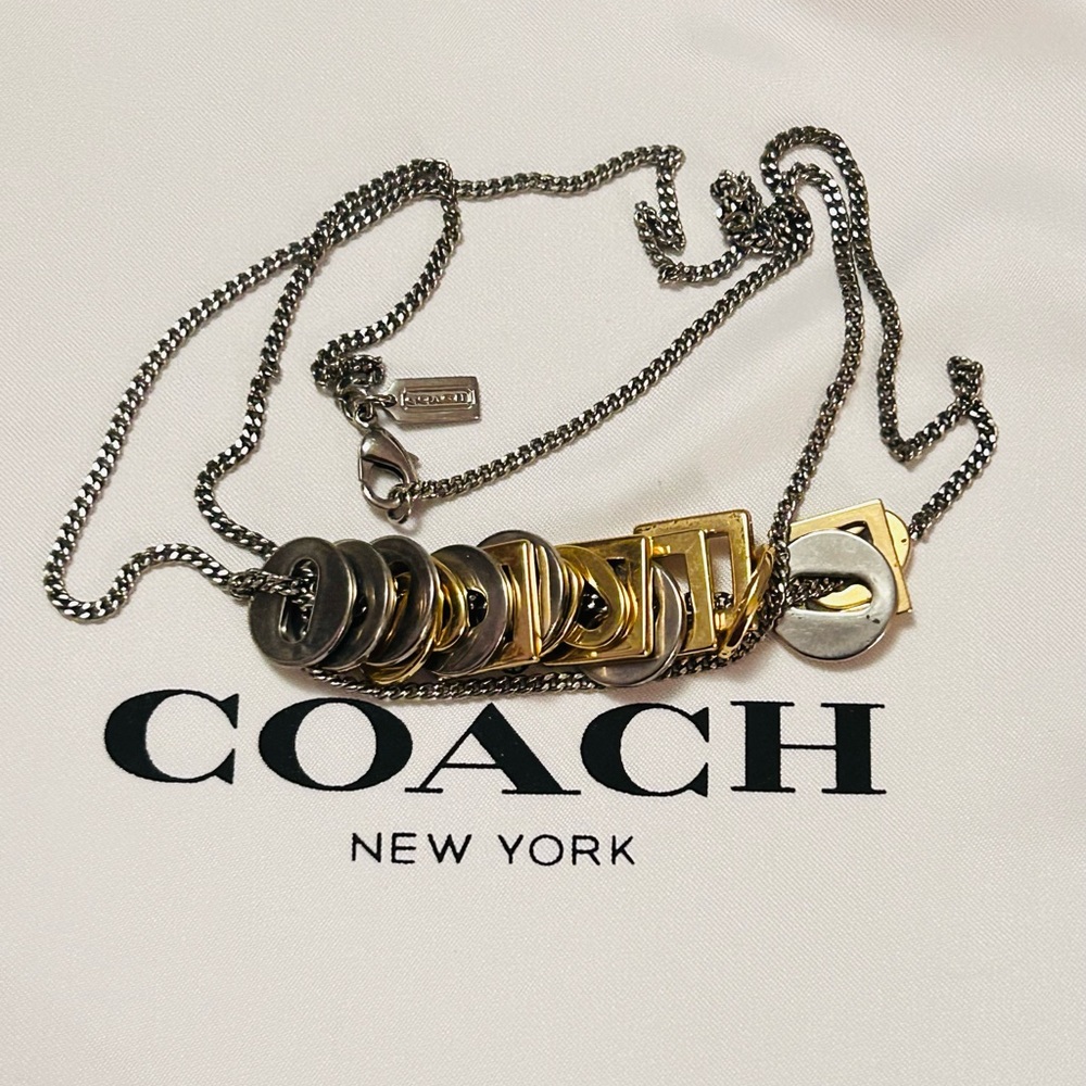Vintage Coach Y2K Trinket Charm Neckkace - Picture 8 of 10